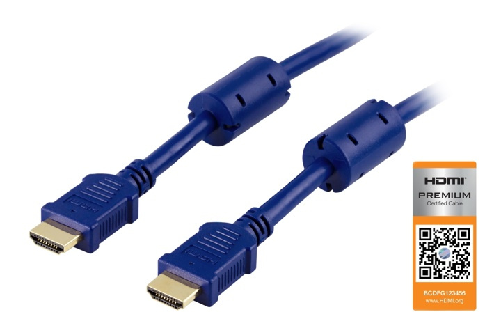 DELTACO HDMI-kaapeli, v1.4+Ethernet, 19-pin u-u, 1080p, sin, 2m ryhmässä KODINELEKTRONIIKKA / Kaapelit & Sovittimet / HDMI / Kaapelit @ TP E-commerce Nordic AB (38-17432)