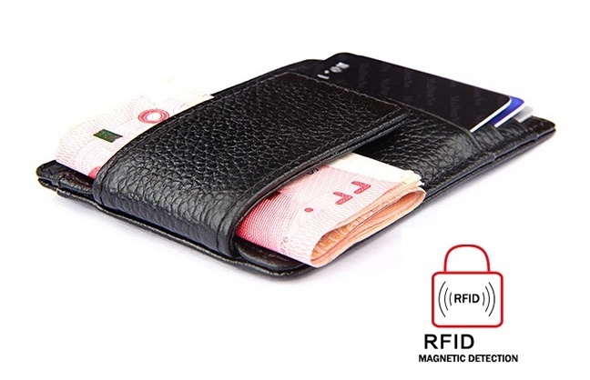 RFID-lompakko magneettisella setelipidikkeellä - Musta ryhmässä URHEILU, VAPAA-AIKA JA HARRASTUS / Hauskat tavarat / Älylaitteet @ TP E-commerce Nordic AB (38-29047)
