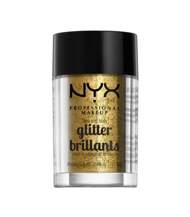 NYX PROF. MAKEUP Face & Body Glitter - 05 Gold 2,5g ryhmässä KAUNEUS JA TERVEYS / Meikit / Meikit Kasvot / Glitteri @ TP E-commerce Nordic AB (38-69147)