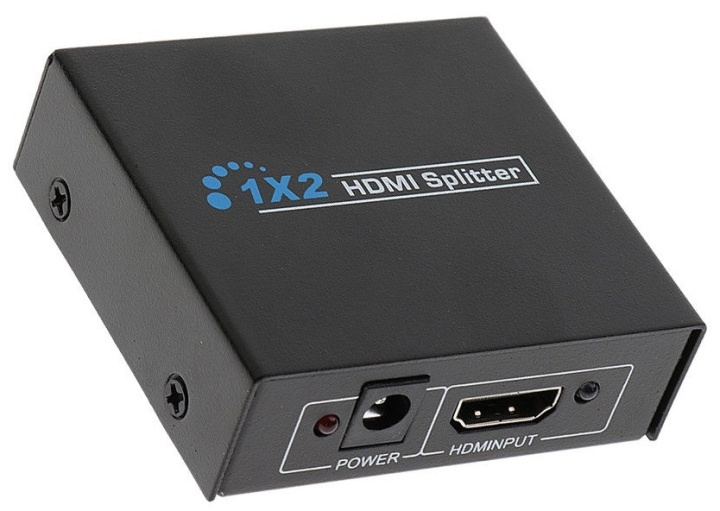 HDMI Splitter 2 port, 1080P ryhmässä TIETOKOONET & TARVIKKEET / Kaapelit & Sovittimet / Adapterit @ TP E-commerce Nordic AB (38-80521)