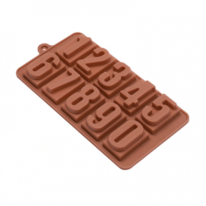 Chocolate mold tray, Numbers ryhmässä KOTI, TALOUS JA PUUTARHA / Keittiövälineet / Leivontatarvikkeet @ TP E-commerce Nordic AB (38-83367)