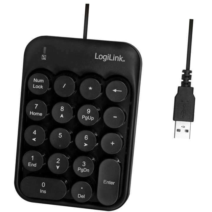 LogiLink Numeriskt tangentbord USB ryhmässä TIETOKOONET & TARVIKKEET / Hiiret & Näppäimistöt / Näppäimistöt / Langalliset @ TP E-commerce Nordic AB (38-87679)
