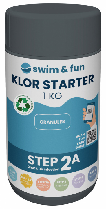 Klor Starter Fast Dissolving Granules 1 kg ryhmässä KOTI, TALOUS JA PUUTARHA / Puutarhatuotteet / Uima-allas & Tarvikkeet / #SAKNAS! @ TP E-commerce Nordic AB (38-95647)
