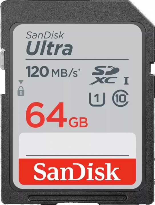 SanDisk Muistikortti SDXC Ultra 64GB 140MB/s ryhmässä KODINELEKTRONIIKKA / Tallennusvälineet / Muistikortit / SD/SDHC/SDXC @ TP E-commerce Nordic AB (38-98106)