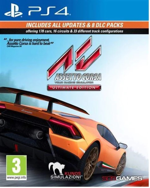 Assetto Corsa: Ultimate Edition (PS4) ryhmässä KODINELEKTRONIIKKA / Pelikonsolit & Tarvikkeet / Sony PlayStation 4 @ TP E-commerce Nordic AB (38-98601)