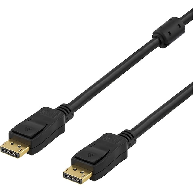 Deltaco DisplayPort 1.2 kabel (2 m) ryhmässä TIETOKOONET & TARVIKKEET / Kaapelit & Sovittimet / DisplayPort / Kaapelit @ TP E-commerce Nordic AB (A23107)
