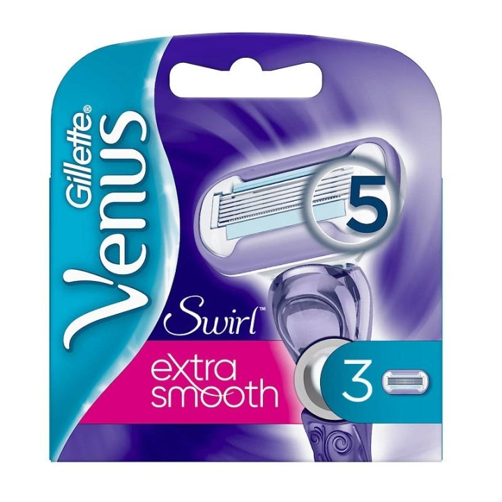 Gillette Venus Swirl Extra Smooth Blades 3-pack ryhmässä KAUNEUS JA TERVEYS / Hiukset &Stailaus / Sheivaus ja trimmaus / Partahöylät & Tarvikkeet @ TP E-commerce Nordic AB (C00493)