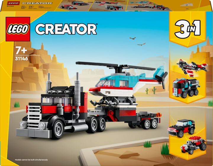 LEGO Creator 31146 - Lava-auto ja helikopteri ryhmässä LELUT, TUOTTEET LAPSILLE JA VAUVOILLE / Leikkikalut, Askartelu &Pelit / Rakennuslelut / Lego @ TP E-commerce Nordic AB (C52168)