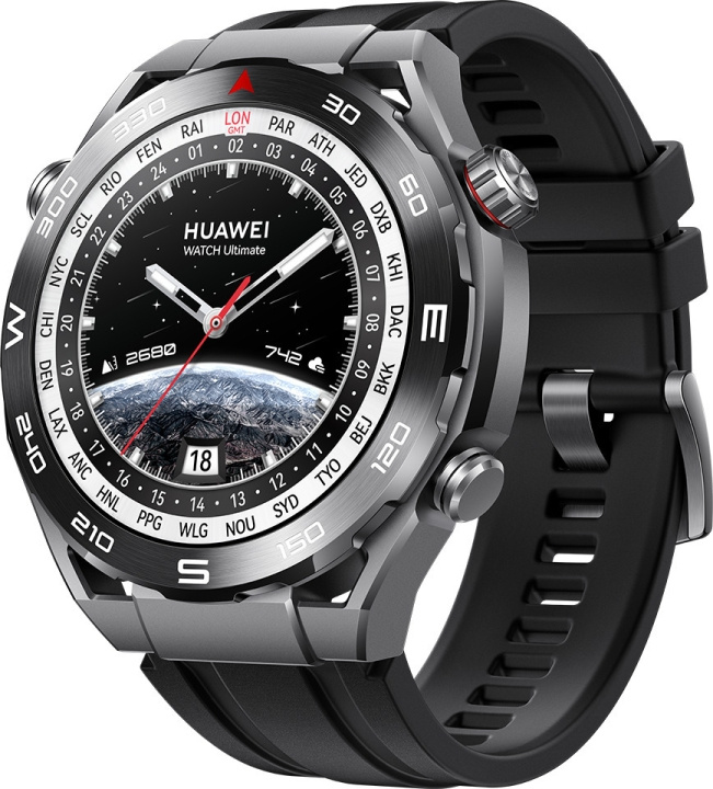 Huawei Watch Ultimate -älykello, 48,5 mm, musta ryhmässä URHEILU, VAPAA-AIKA JA HARRASTUS / Urheilu- ja sykekellot / Älykellot @ TP E-commerce Nordic AB (C54058)