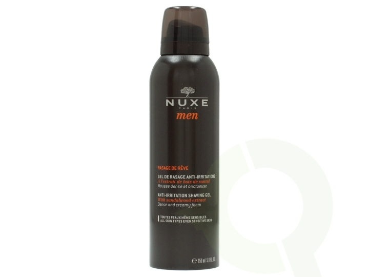 Nuxe Men Anti-Irritation Shaving Gel 150 ml For All Skin Types ryhmässä KAUNEUS JA TERVEYS / Hiukset &Stailaus / Sheivaus ja trimmaus / Partahöylät & Tarvikkeet @ TP E-commerce Nordic AB (C54270)