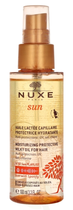 Nuxe Sun Moisturising Protective Milky Oil 100 ml Hair And Scalp ryhmässä KAUNEUS JA TERVEYS / Hiukset &Stailaus / Hiustenhoito / Hiusöljy @ TP E-commerce Nordic AB (C54295)