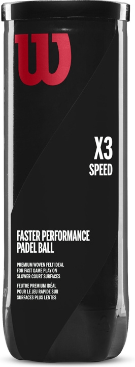 Wilson Padel X3 Speed -padelpallo, 3 kpl ryhmässä URHEILU, VAPAA-AIKA JA HARRASTUS / Urheiluvälineet / Padel-välineet @ TP E-commerce Nordic AB (C54565)