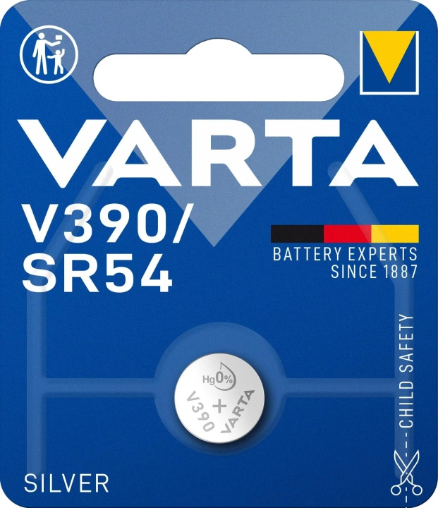 Varta V390/SR54 Silver Coin 1 Pack ryhmässä KODINELEKTRONIIKKA / Paristot & Laturit / Akut / Nappiparistot @ TP E-commerce Nordic AB (C60812)