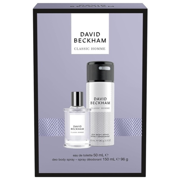 David Beckham Giftset David Beckham Classic Homme Edt 50ml + Deo Spray 150ml ryhmässä KAUNEUS JA TERVEYS / Lahjapakkaukset / Miesten lahjapakkaukset @ TP E-commerce Nordic AB (C65709)