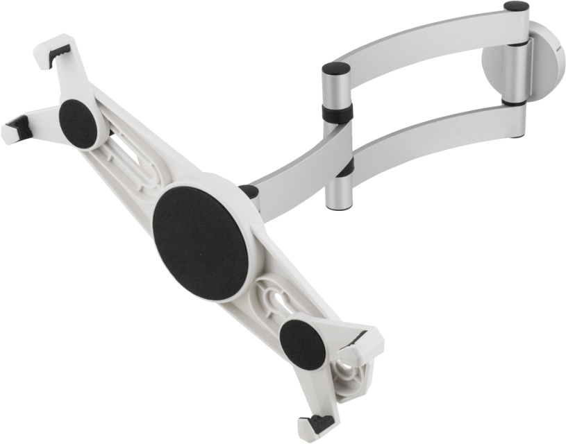 DELTACO, pad wall/table mount, arm, 45 tilt, 180 swivel, alumiininen