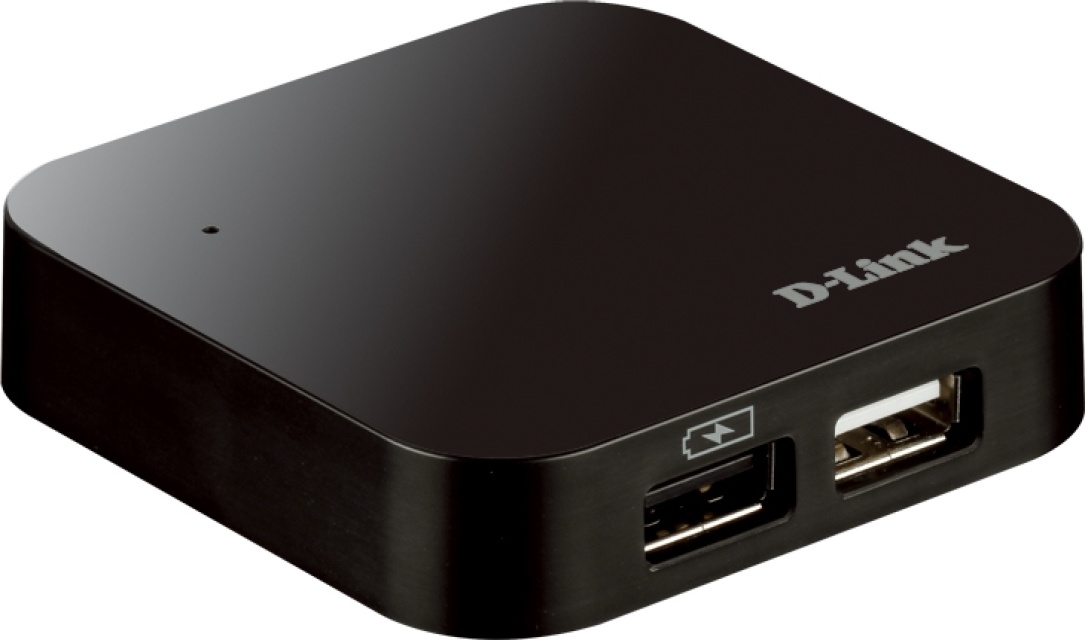 D-Link USB 2.0 Hubi 4 porttia, jopa 480Mbps