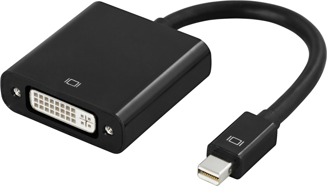DELTACO sovitin mini DisplayPort - DVI-D, Full HD 60hz, 9 Gb/s