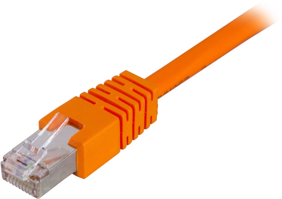 DELTACO F/UTP Cat6 laitekaapeli, 1m, oranssi