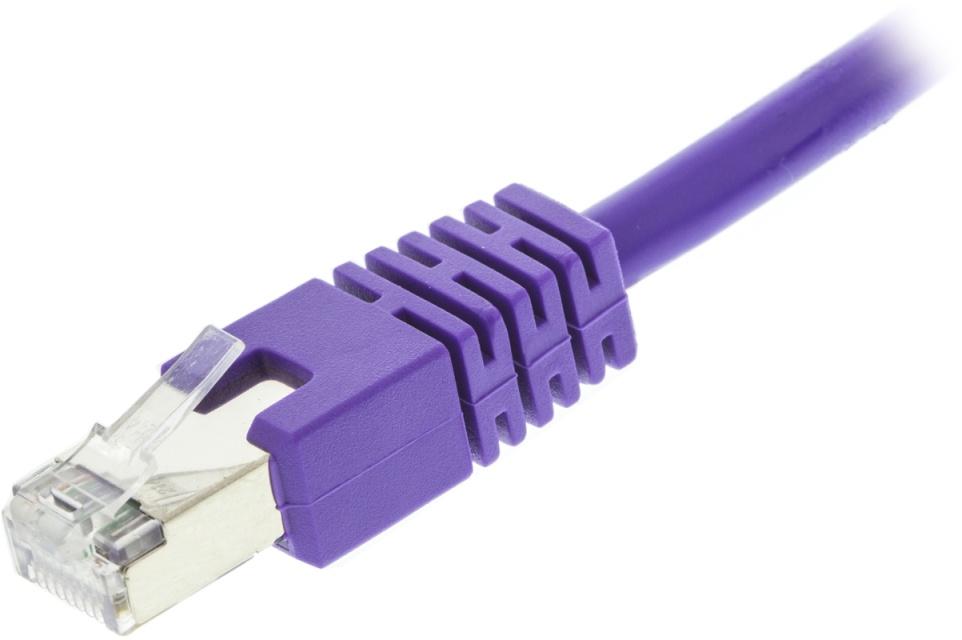 DELTACO F/UTP Cat6 laitekaapeli, 2m, lila