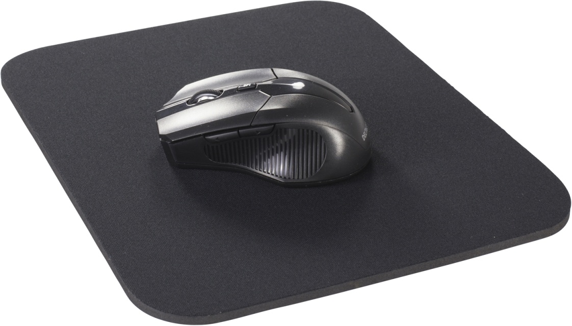 DELTACO hiirimatto, kangaspäällysteistä kumia, 6mm, musta