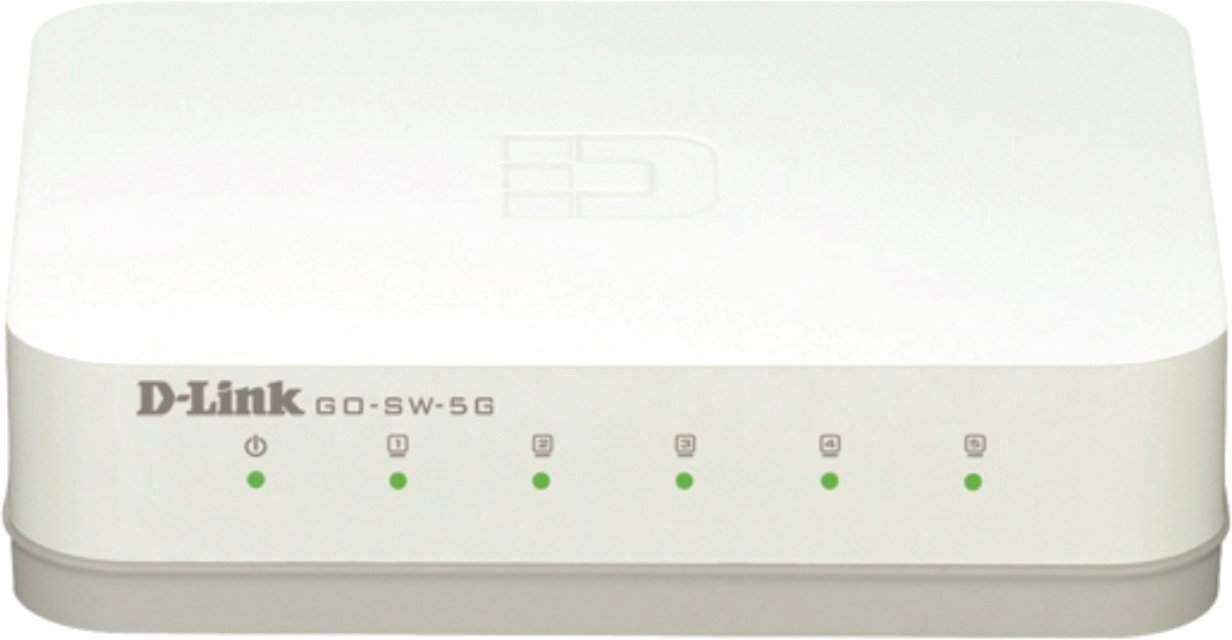D-link 5-Port Gigabit Easy Desktop Switch, kytkin 5x10/100/1000, musta
