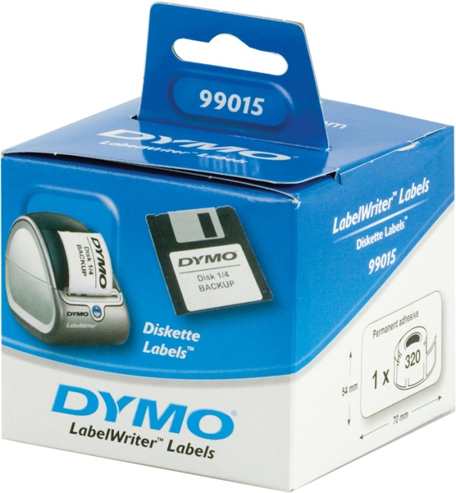 DYMO LabelWriter osoite-etikettejä,70x54 mm, 1-pakk (320 kpl)
