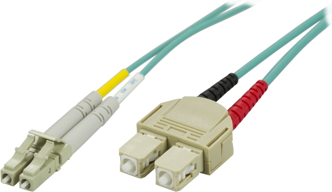 DELTACO kuitukaapeli LC - SC, 50/125, OM3, duplex, multimode, 3m