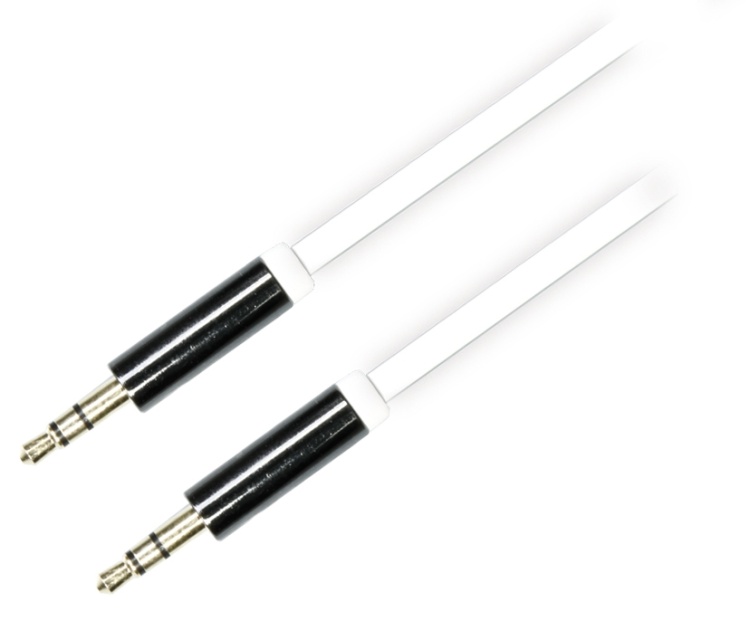 DELTACO äänikaapeli, 3,5mm uros -3,5mm uros, 0,5m, val