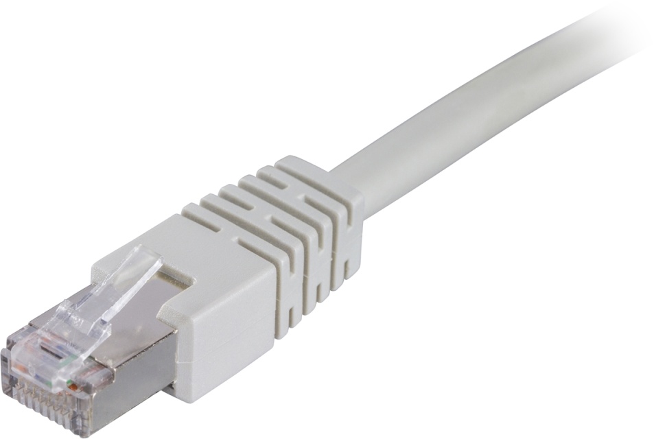 DELTACO F/UTP Cat6 laitekaapeli, 1,5m, harmaa