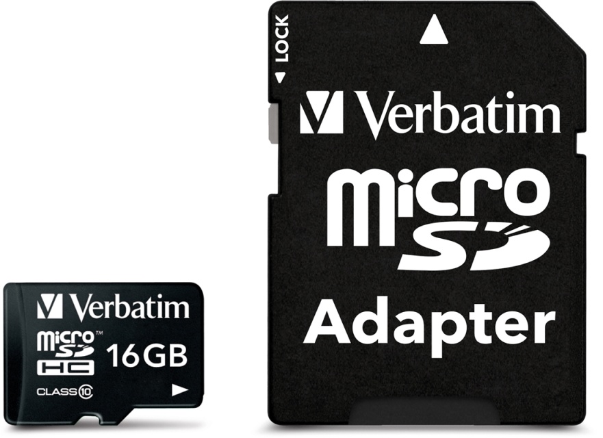 Verbatim microSDHC, 16GB,  Class 10, mukana sovitin