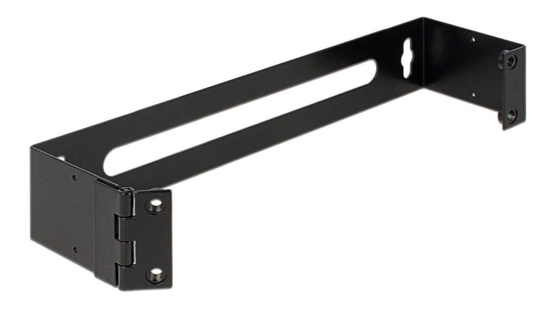 DeLOCK 10 " seinäkiinnike, 1U, musta