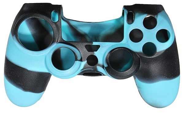 Silikonikahva ohjaimelle, Playstation 4, Camouflage Turquoise