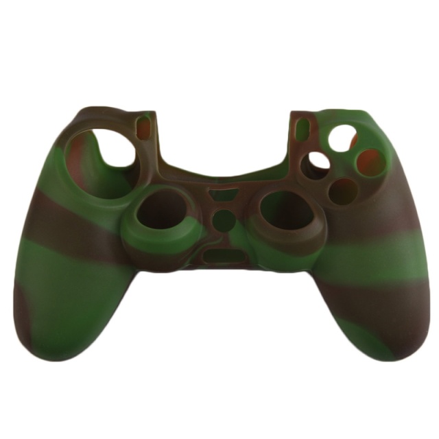 Silikonikahva käsiohjaimelle, Playstation 4, Camouflage Green, Ruskea