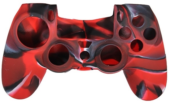Silikonikahva ohjaimelle, Playstation 4, Camouflage Red