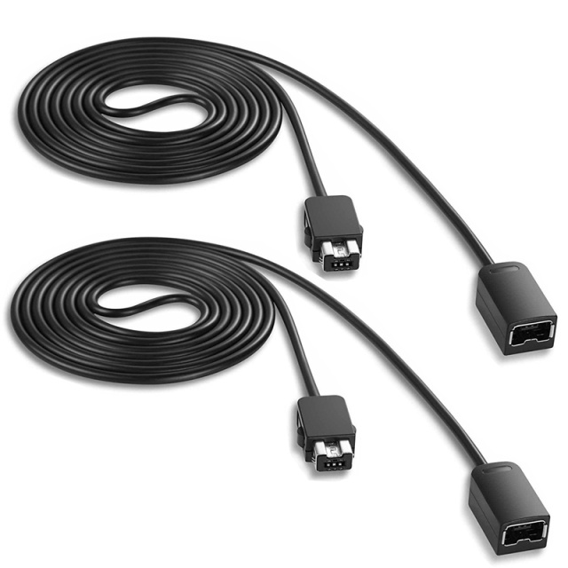 Jatkojohto, 2-pack Wii Nunchukille / NES/SNES Classic Minille, 3 metriä
