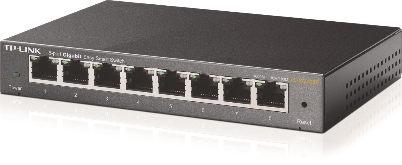 TP-LINK, verkkokytkin, Easy smart 8x10/100/1000Mbps, RJ45, metalli