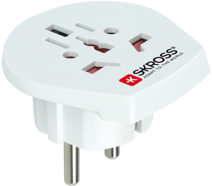 SKROSS matka-adapteri EMEA/US/UK - EU, maadoittamaton