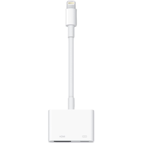 Apple, sovitin, HDMI - lightning, valkoinen