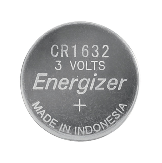 Energizer Litiumnappiparisto CR1632 | 3 V DC | 130 mAh | Esiladattu | 1 - Läpipainopakkaus | Erilaisia laitteita | Hopea