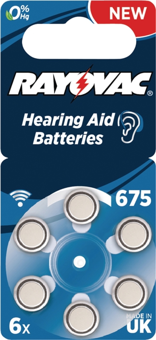 Rayovac Sinkki-Ilma Paristo PR44 1.4 V 6-Blisteri