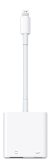 Apple Lightning - USB 3 -kamerasovitin, USB-A naaras, USB-C naaras