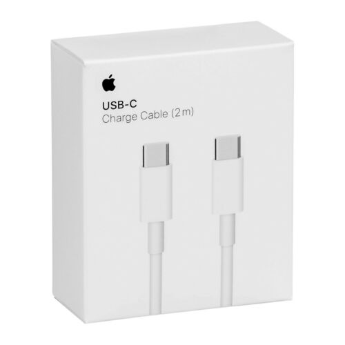 Apple USB-C-latauskaapeli, USB-C uros - USB-C uros, 2m, valkoinen