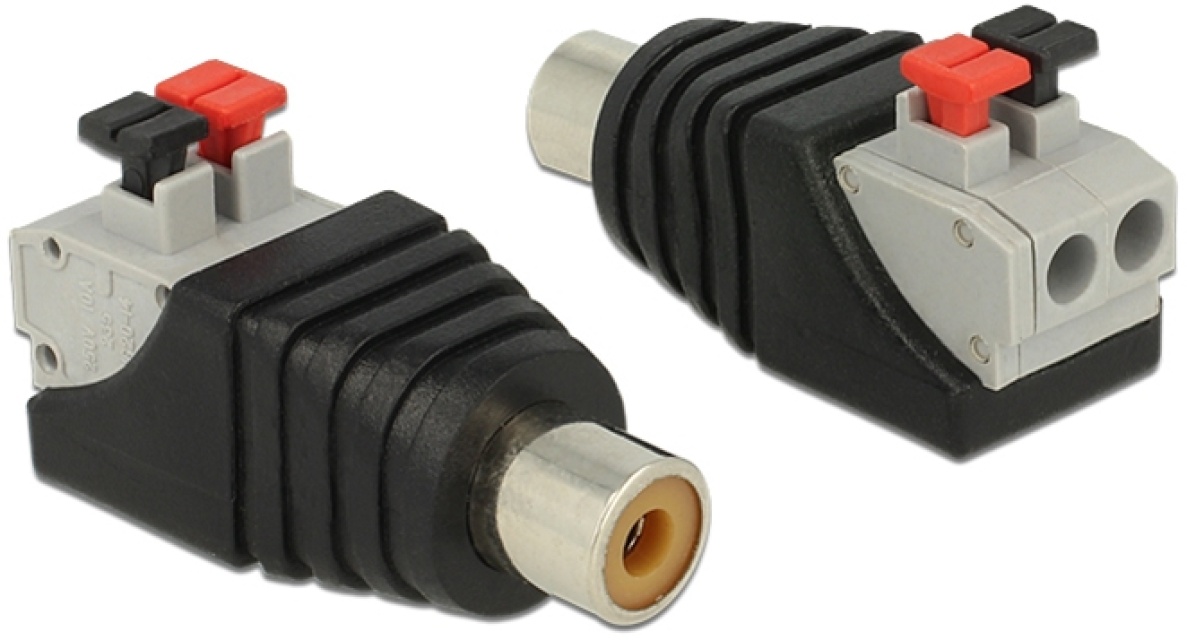 DeLOCK RCA sarjaliitin, RCA naaras, 5mm