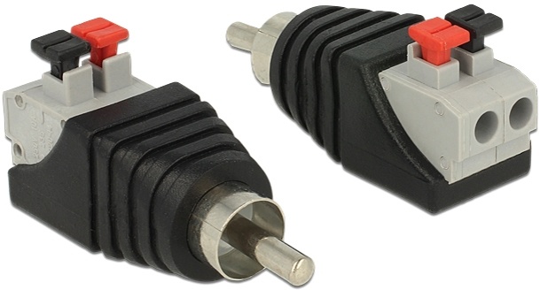 DeLOCK RCA sarjaliitin, RCA uros, 5mm