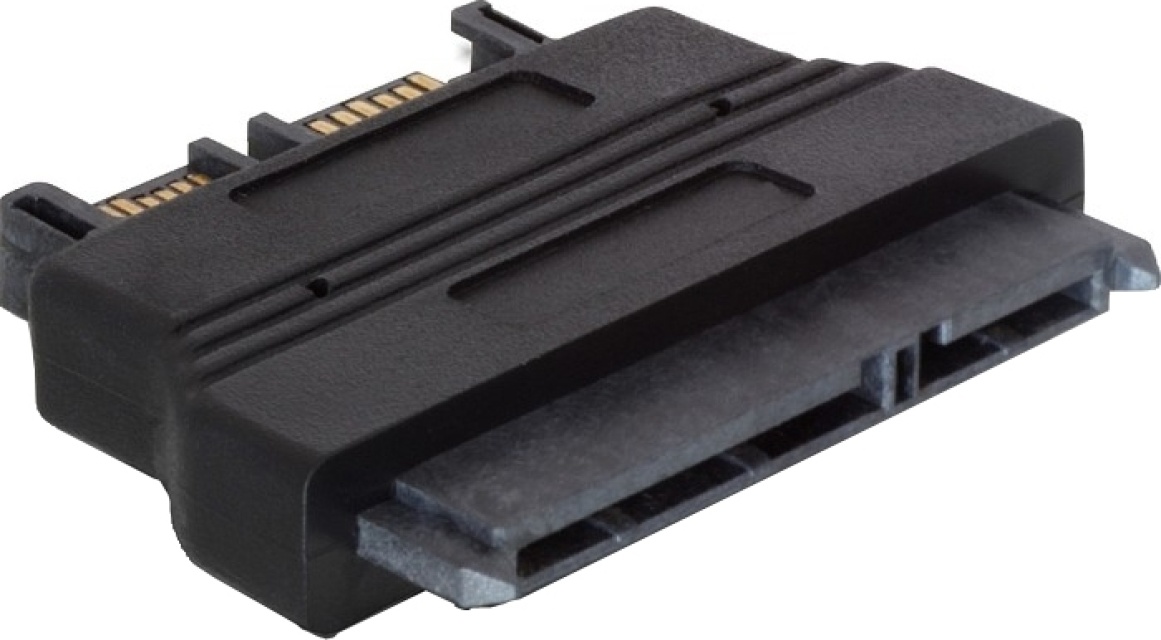 DeLOCK SATA -> Slim SATA-sovitin, naaras-uros, musta