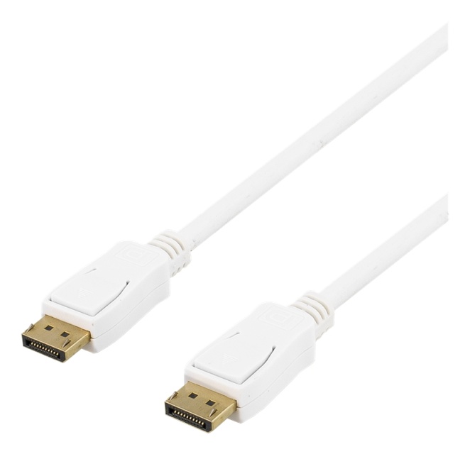 DELTACO DisplayPort monitorikaapeli, 20-pin ur - ur, 20m, valk.