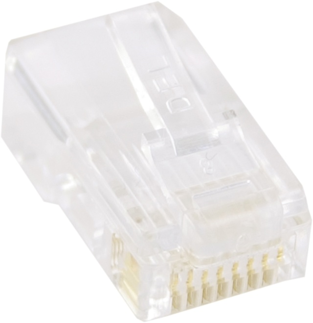 DELTACO Modulaariliitin RJ45 laitekaapelille, 20 kpl