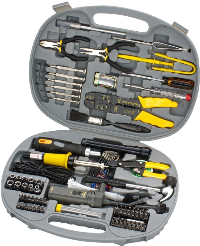 Sprotek STK-28145 - Täydellinen työkalusarja tietokoneisiin, 145 osa