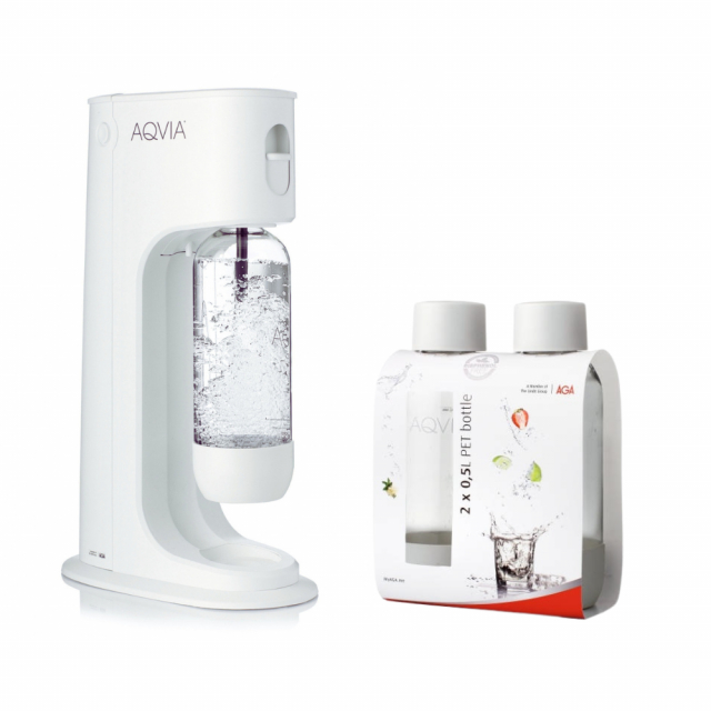 AGA Aqvia Balance (Snow White) + 2 x 0,5L PET-flaskor