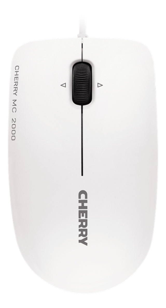 Cherry MC 2000 Corded Mouse, USB, 1600dpi, symmetrinen, vaaleanharmaa